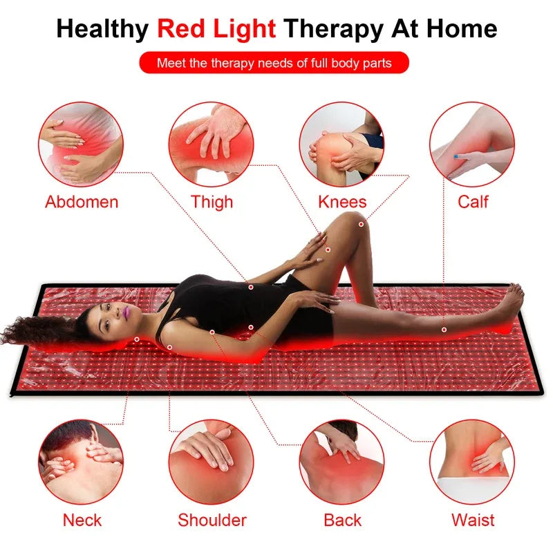 Full-Body Infrared Red Light Therapy Mat – 660nm + 850nm Near Infrared